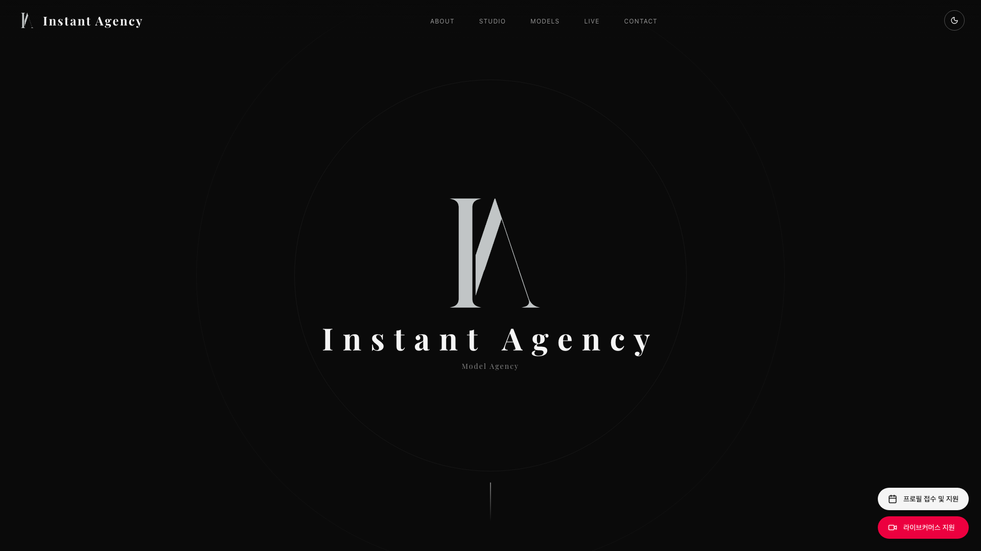 Instant Agency Brand & Portfolio Website screenshot 1